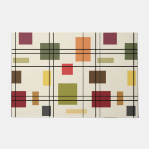 Mid Century Modern Geometric 1 Doormat