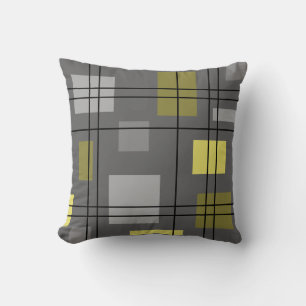 Mid Century Modern Geometric 4 Throw Pillow