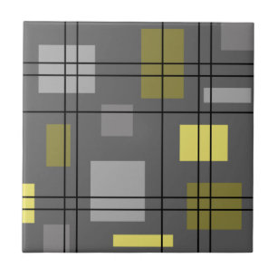Mid Century Modern Geometric 4 Tile