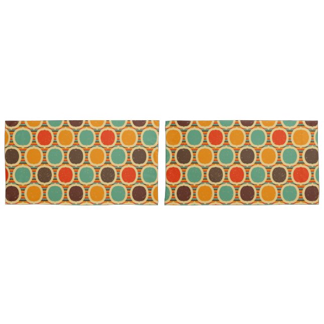 Mid Century Modern geometric 5 Pillowcase (Front-Set)