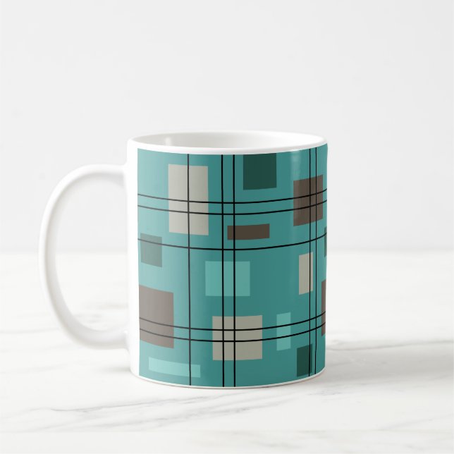 Mid Century Modern Geometric 8 Coffee Mug (Left)