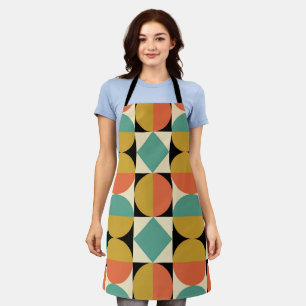 Mid Century Modern Geometric Abstract Apron