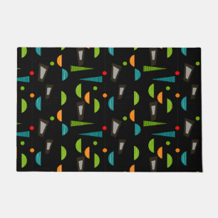 Mid-Century Modern Geometric Abstract Doormat