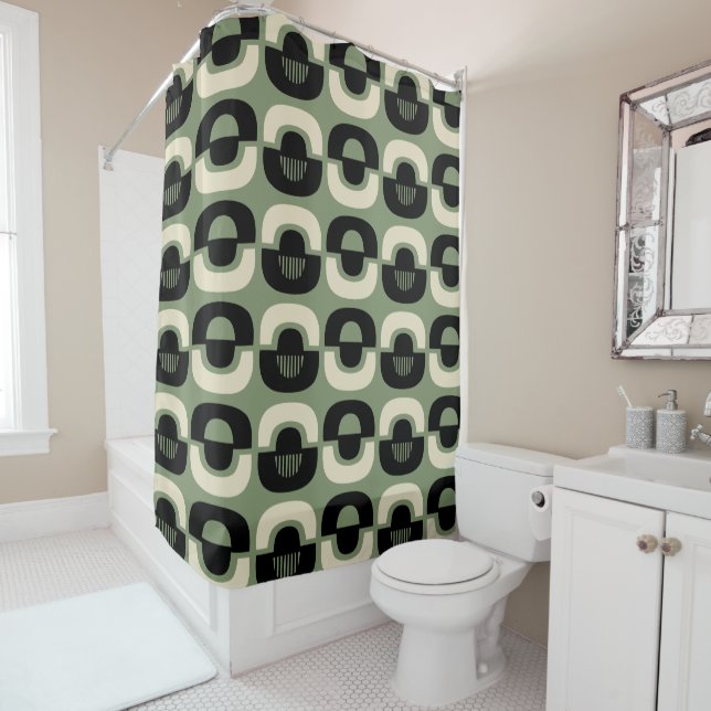 Mid Century Modern Geometric Abstract Pattern (In Situ)