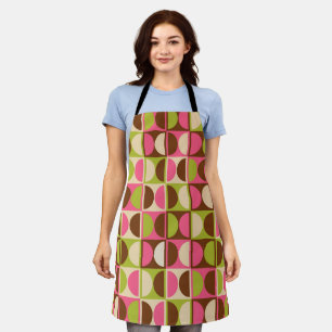Mid Century Modern Geometric Abstract Pattern Apron