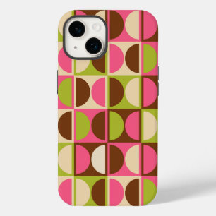 Mid Century Modern Geometric Abstract Pattern Case-Mate iPhone 14 Case