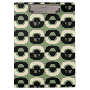 Mid Century Modern Geometric Abstract Pattern Clipboard