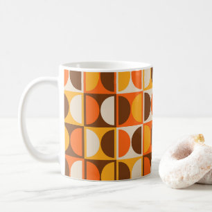 Mid Century Modern Geometric Abstract Pattern Coffee Mug