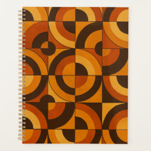 Mid Century Modern Geometric Abstract Pattern Planner