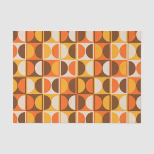 Mid Century Modern Geometric Abstract Pattern Tissue Paper