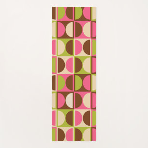 Mid Century Modern Geometric Abstract Pattern Yoga Mat