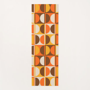 Mid Century Modern Geometric Abstract Pattern Yoga Mat