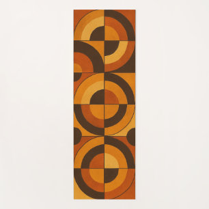 Mid Century Modern Geometric Abstract Pattern Yoga Mat