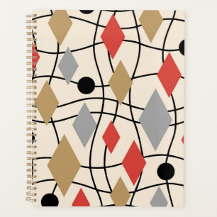 Mid Century Modern Geometric Abstract Planner