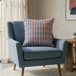 Mid-Century Modern Geometric Art Pattern Print Throw Pillow