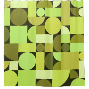 Mid Century Modern Geometric Chartreuse