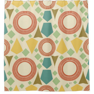 Mid Century Modern Geometric Colorful 