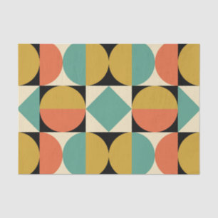 Mid Century Modern Geometric Design Tissue Paper