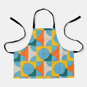Mid-Century Modern Geometric Kitchen apron