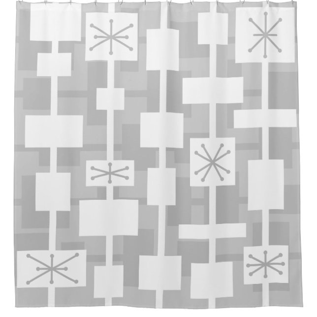 Mid Century Modern Geometric Light Grey (Front)