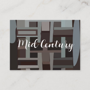 Mid Century Modern Geometric Pattern  Business Card
