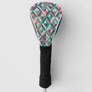 Mid-Century Modern Geometric Pattern Golf Head Cover