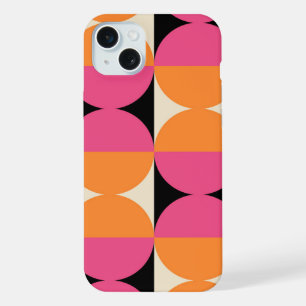 Mid Century Modern Geometric Pattern iPhone 15 Plus Case