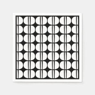 Mid Century Modern Geometric Pattern Napkin