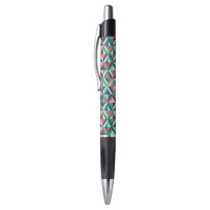 Mid-Century Modern Geometric Pattern Pen