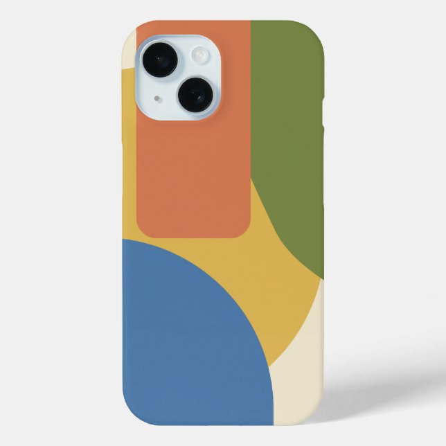 Mid Century Modern Geometric Pattern - Retro 1950s Case-Mate iPhone Case (Back)