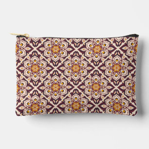 Mid-Century Modern Geometric Pattern – Retro Abstr Accessory Pouch