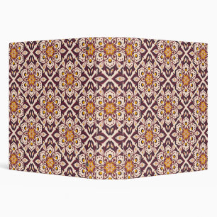 Mid-Century Modern Geometric Pattern – Retro Abstr Binder