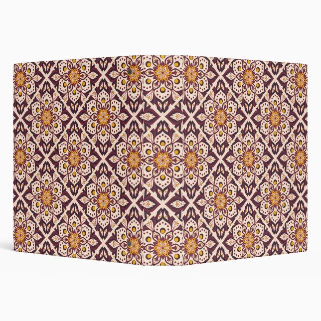 Mid-Century Modern Geometric Pattern – Retro Abstr Binder (Background)