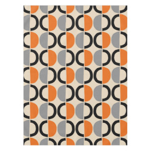Mid Century Modern Geometric Pattern Tablecloth