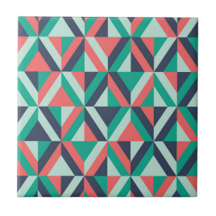 Mid-Century Modern Geometric Pattern Tile