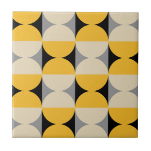 Mid Century Modern Geometric Pattern Tile