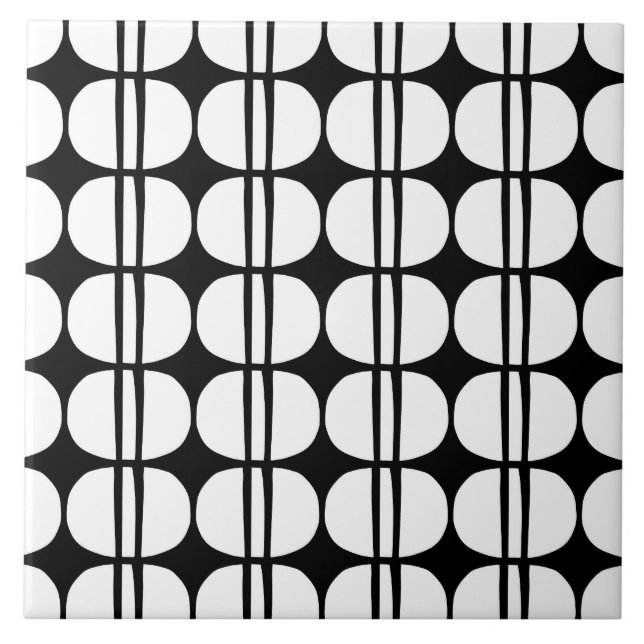Mid Century Modern Geometric Pattern Tile (Front)