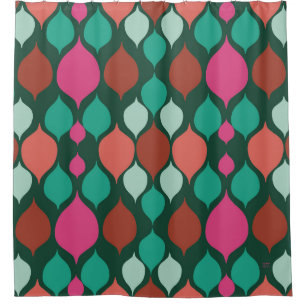 Mid Century Modern Green Geometric
