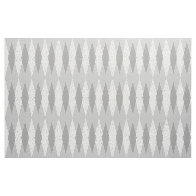 Mid Century Modern Grey Argyle Cotton Fabric (Fat Quarter)