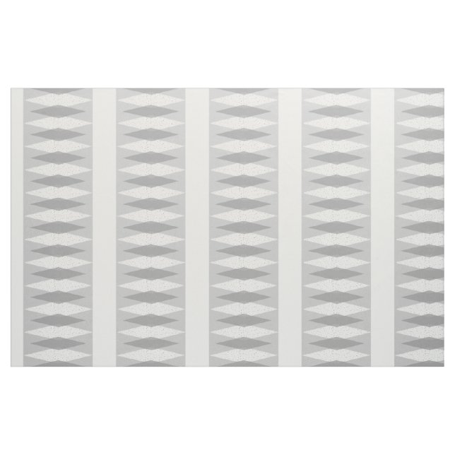 Mid Century Modern Grey Argyle Cotton Fabric (Fat Quarter)