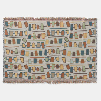 Mid Century Modern Groovy Throw Blanket