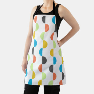 Mid-century Modern Half Circles Apron