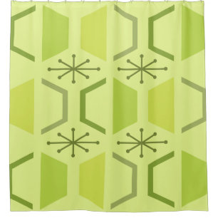 Mid Century Modern Hexagons Chartreuse