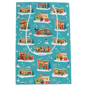 Mid-Century Modern Houses Christmas Gift Bag