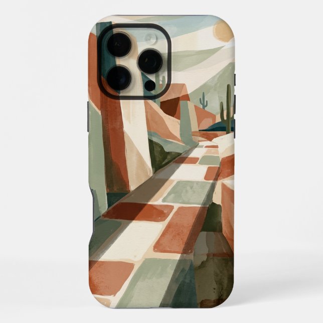 Mid-Century Modern iPhone 16 Pro Max Case (Back)