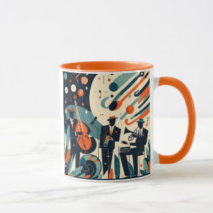Mid Century Modern Jazz Age Trio Mug