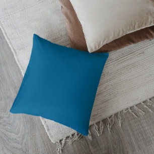 Mid-Century Modern Jetsetter Blue Throw Pillow