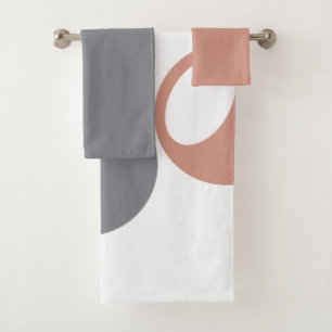 Mid-Century Modern Juggling Bath Towel Set