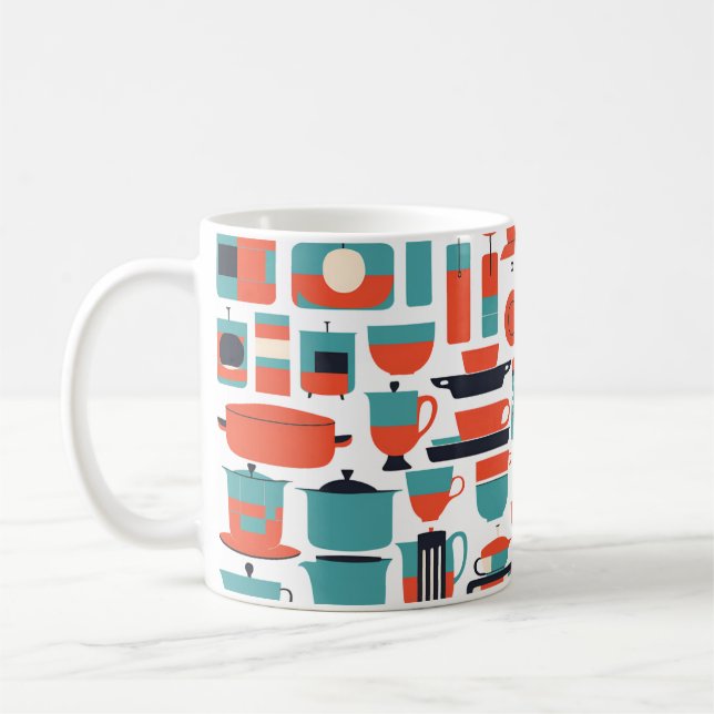 Mid-Century Modern Kitchen Design Coffee Mug (Left)