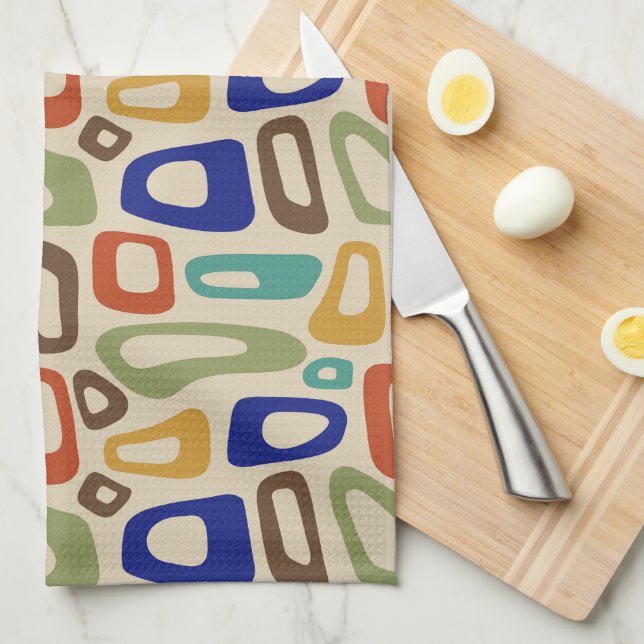 Mid Century Modern Kitchen Towel (Quarter Fold)